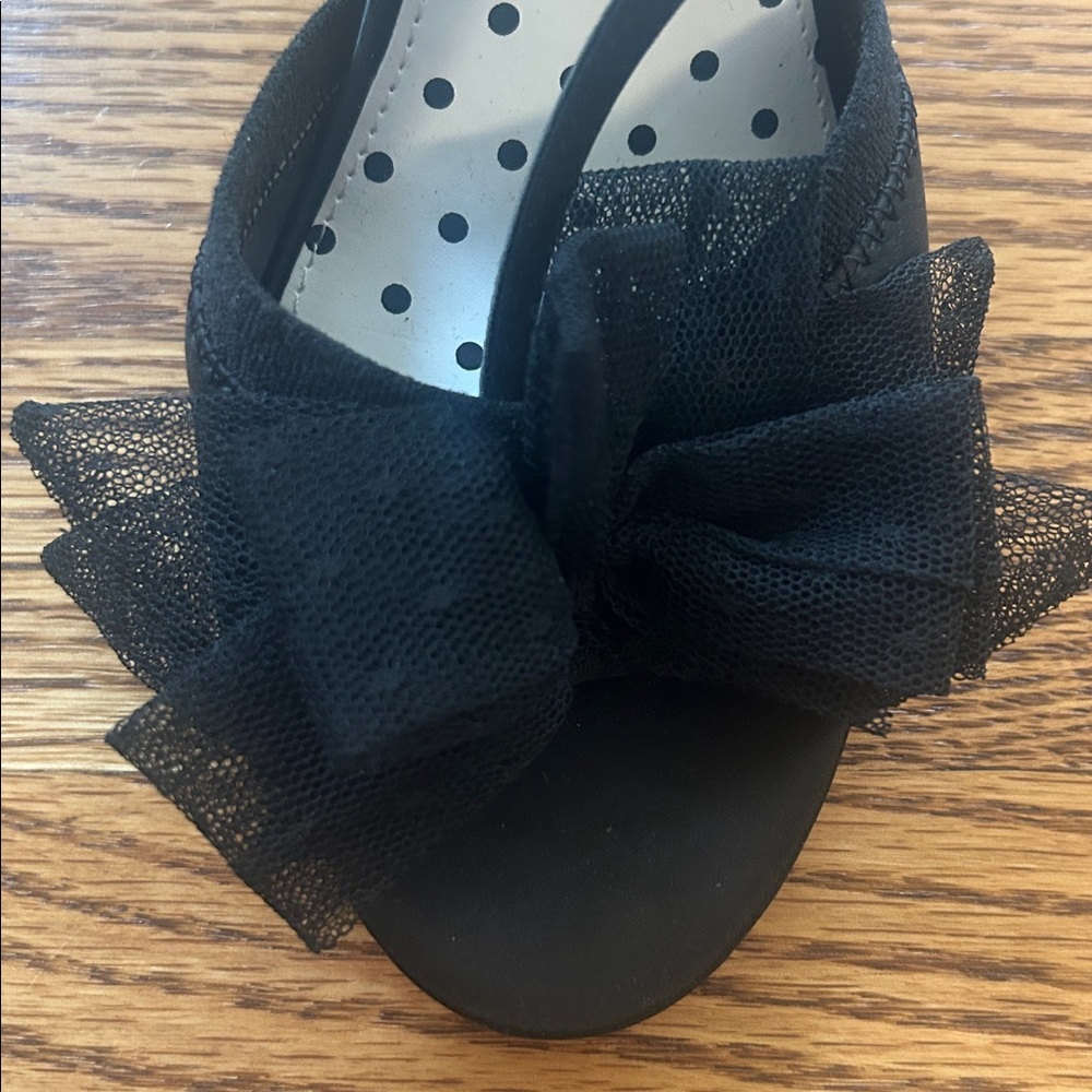 Kate Young for Target Limited Edition Black Strappy Bow Heeled Shoes Size 8 - Picture 10 of 16